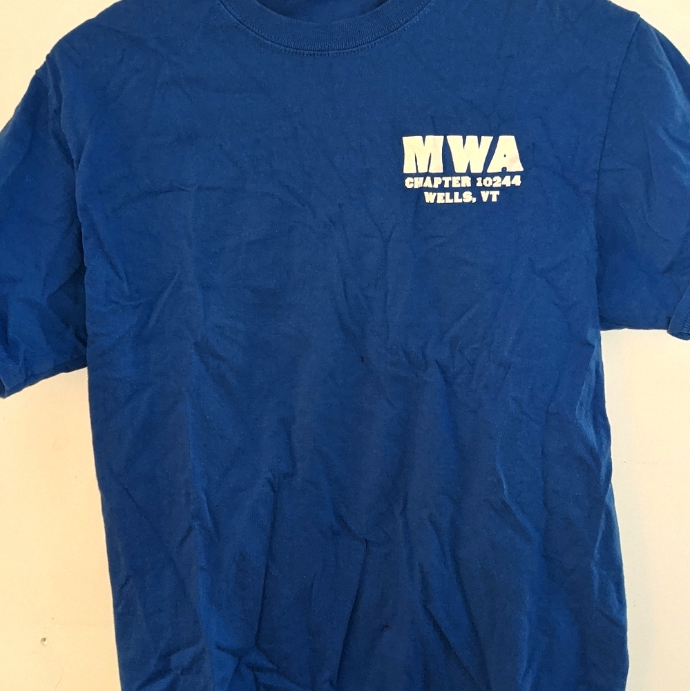 Blue pain shirt